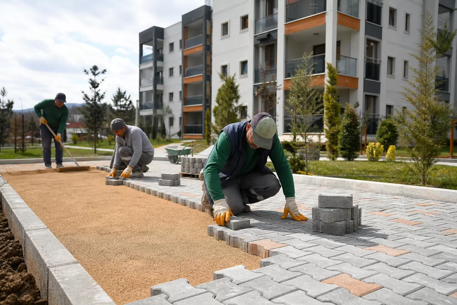Ankara Site İçi Taş Döşeme